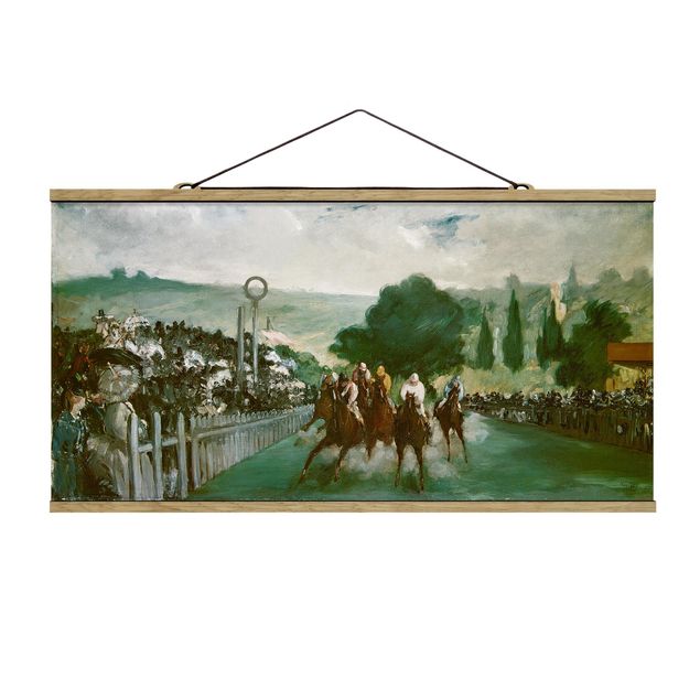 Konstutskrifter Edouard Manet - Races At Longchamp