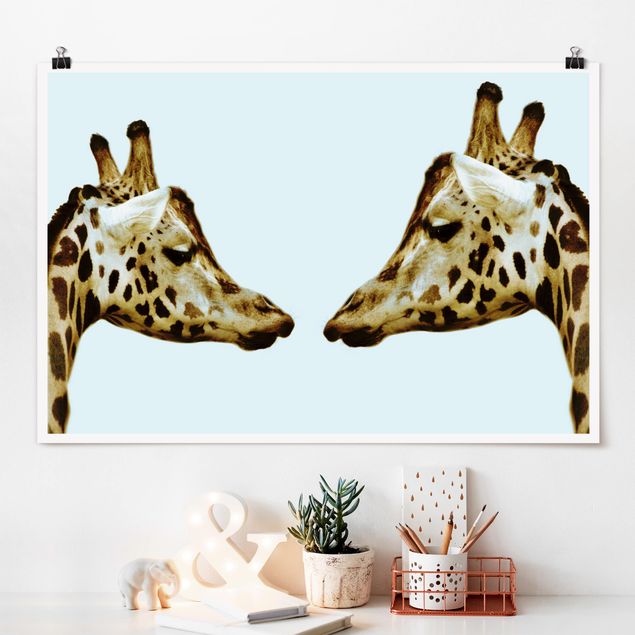 Kök dekoration Giraffes In Love