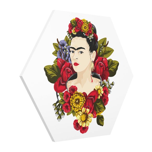 Tavlor blommor Frida Kahlo - Roses