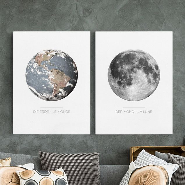Kök dekoration Moon And Earth