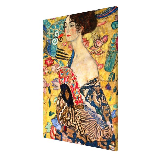 Konstutskrifter Gustav Klimt - Lady With Fan