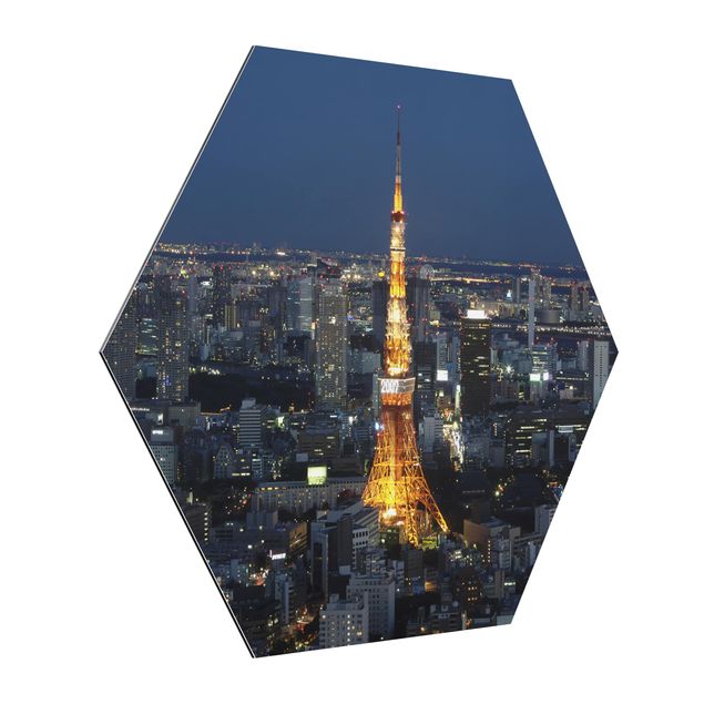 Tavlor arkitektur och skyline Tokyo Tower