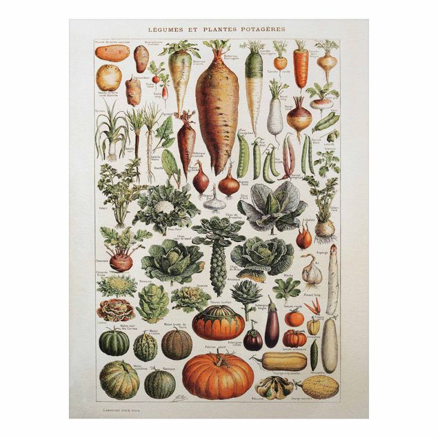 Tavlor grönsaker Vintage Board Vegetables