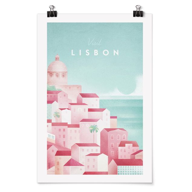 Tavlor hav Travel Poster - Lisbon
