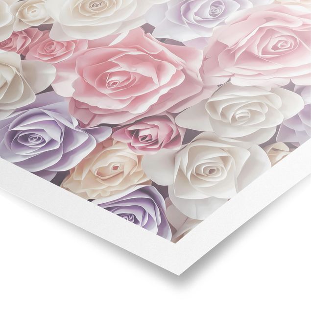 Tavlor Pastel Paper Art Roses