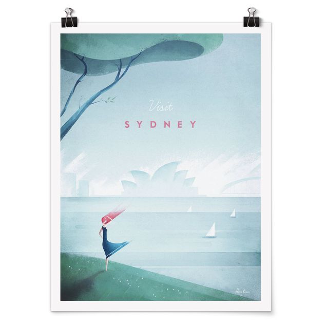 Tavlor stränder Travel Poster - Sidney