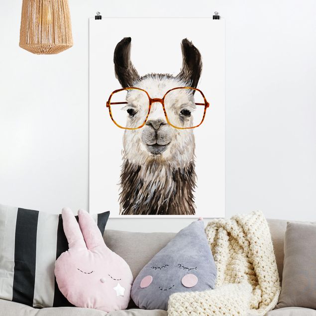 Kök dekoration Hip Lama With Glasses IV