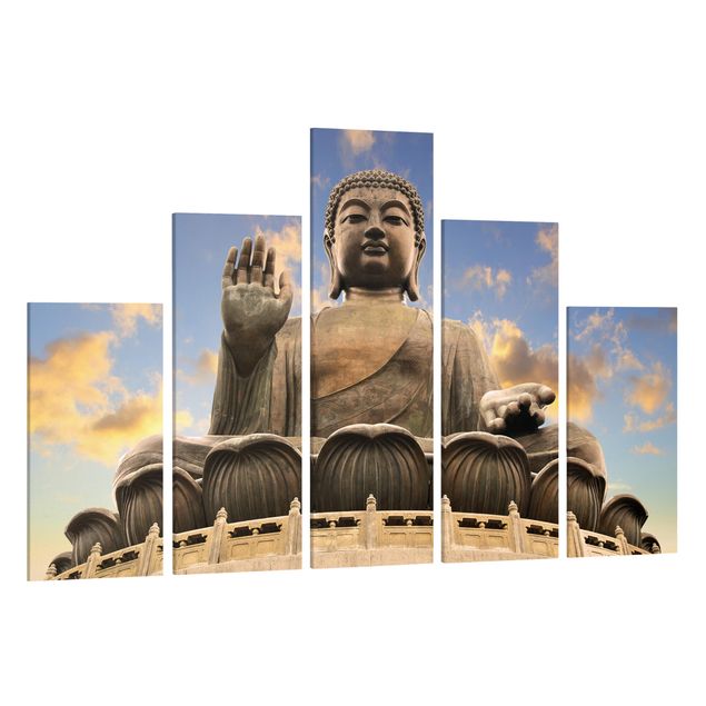 Canvastavlor andlig Big Buddha