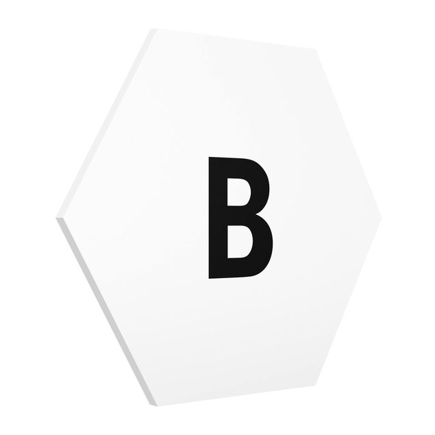 Tavlor modernt Letter White B