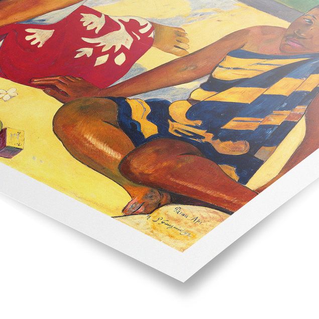 Posters konstutskrifter Paul Gauguin - Parau Api (Two Women Of Tahiti)