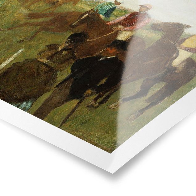 Posters konstutskrifter Edgar Degas - Jockeys On Race Track