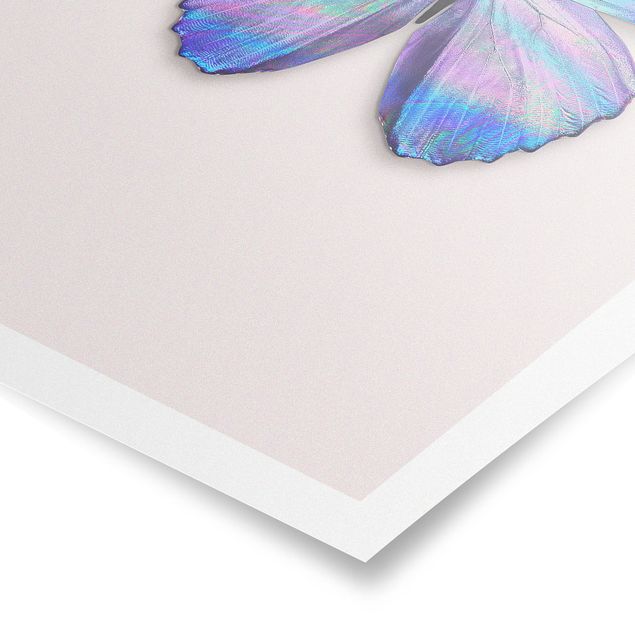 Posters djur Holographic Butterfly