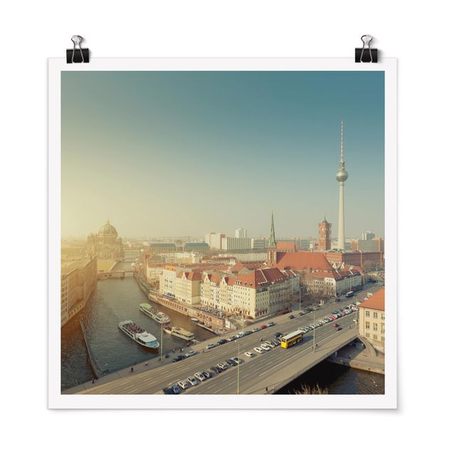 Posters arkitektur och skyline Berlin In The Morning