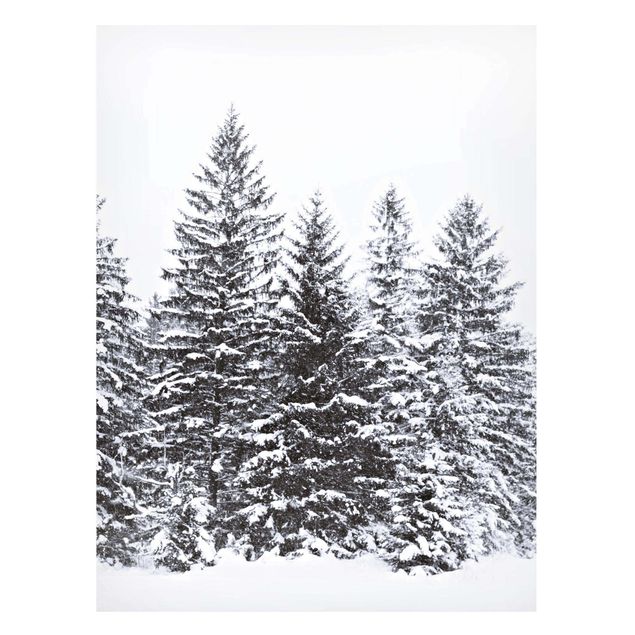 Tavlor träd Dark Winter Landscape