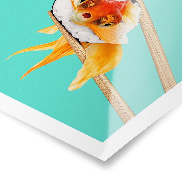 Posters konstutskrifter Sushi With Goldfish