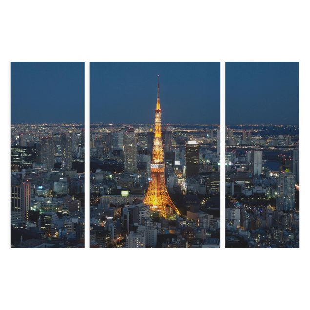 Tavlor arkitektur och skyline Tokyo Tower