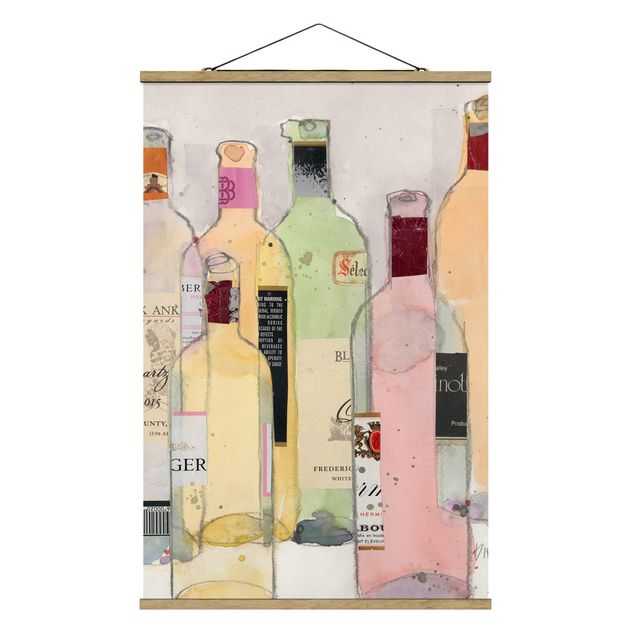 Tygtavlor Wine Bottles In Watercolour I