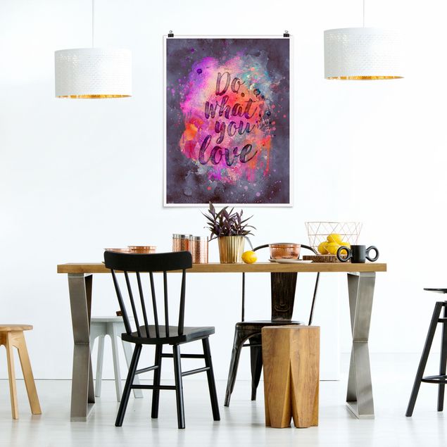 Posters ordspråk Colourful Explosion Do What You Love