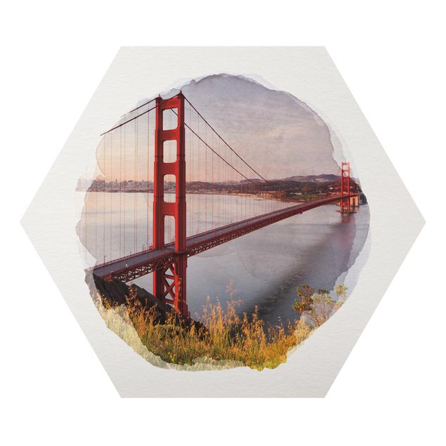 Tavlor WaterColours - Golden Gate Bridge In San Francisco
