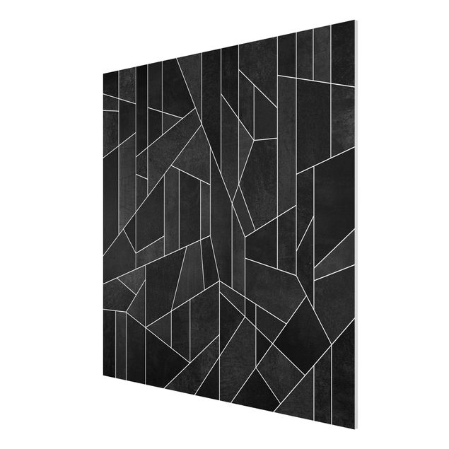 Tavlor mönster Black And White Geometric Watercolour