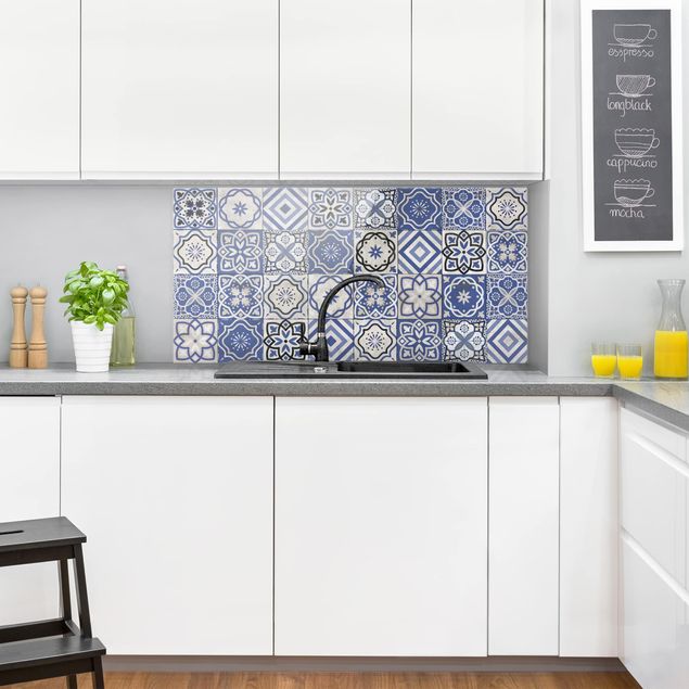 Stänkskydd kök glas mönster Mediterranean Tile Pattern