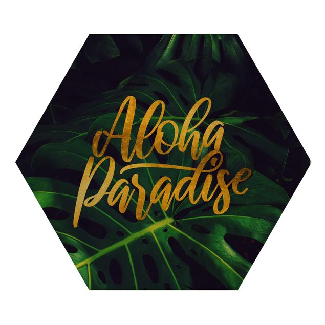 Hexagonala tavlor Jungle - Aloha Paradise