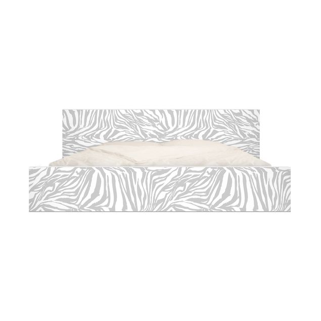 Möbelfolier Zebra Design Light Grey Stripe Pattern