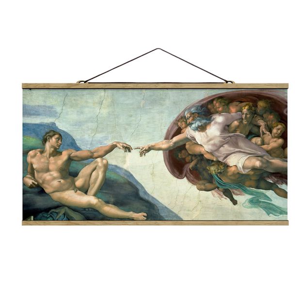 Tavlor konstutskrifter Michelangelo - The Sistine Chapel: The Creation Of Adam