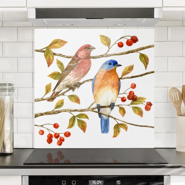Kök dekoration Birds And Berries - Bluebird