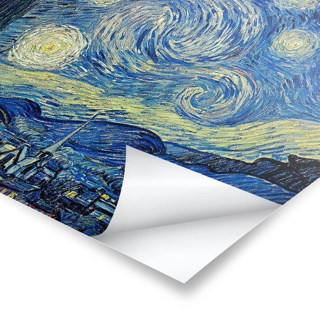 Posters arkitektur och skyline Vincent Van Gogh - The Starry Night