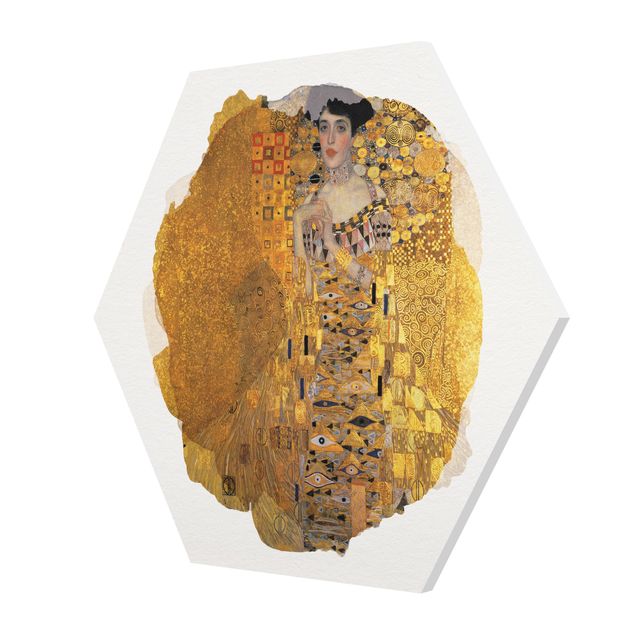 Tavlor porträtt WaterColours - Gustav Klimt - Portrait Of Adele Bloch-Bauer I