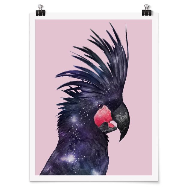 Posters djur Cockatoo With Galaxy