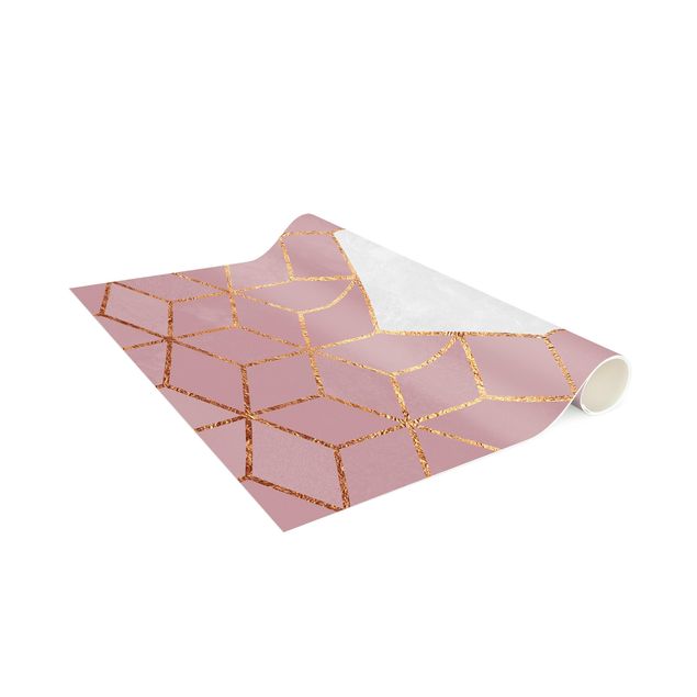 modern matta vardagsrum Boss Lady Hexagons Pink