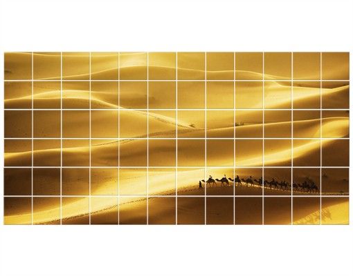 Kakel klistermärken gul Golden Dunes