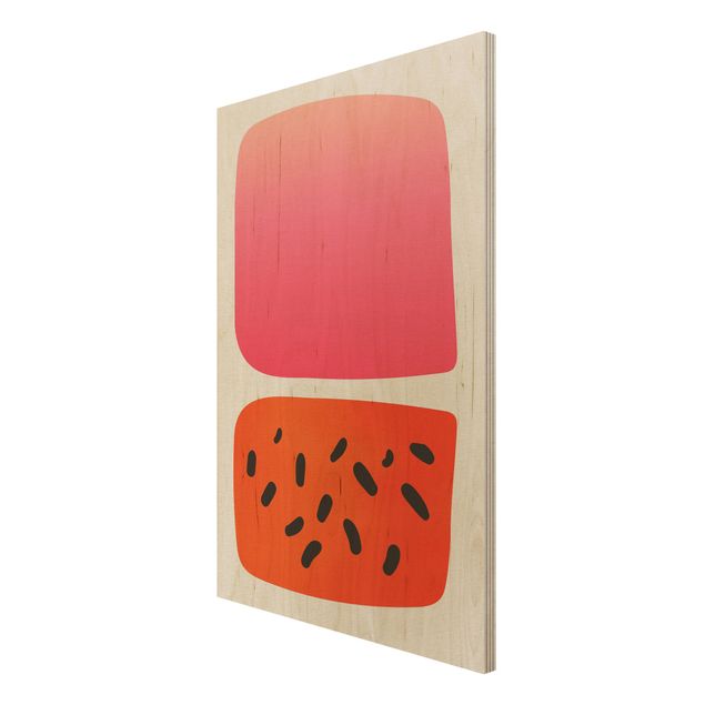 Tavlor Abstract Shapes - Melon And Pink