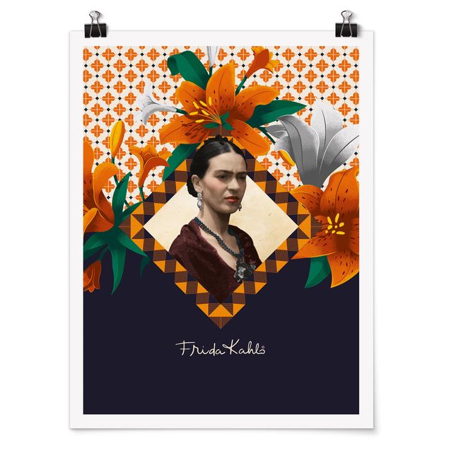 Posters ordspråk Frida Kahlo - Lilies