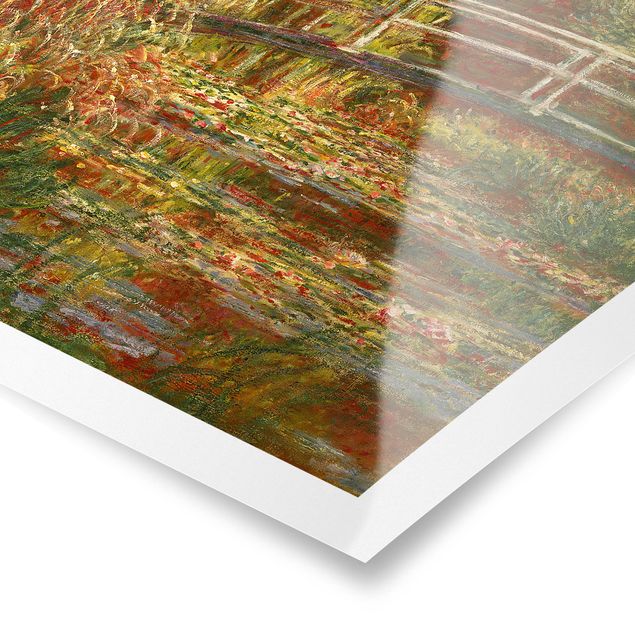 Tavlor träd Claude Monet - Waterlily Pond And Japanese Bridge (Harmony In Pink)