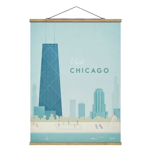 Tavlor retro Travel Poster - Chicago