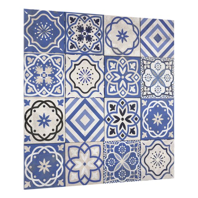 stänkskydd kök glas Mediterranean Tile Pattern