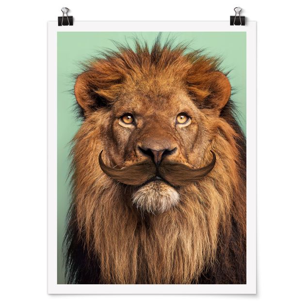 Posters konstutskrifter Lion With Beard