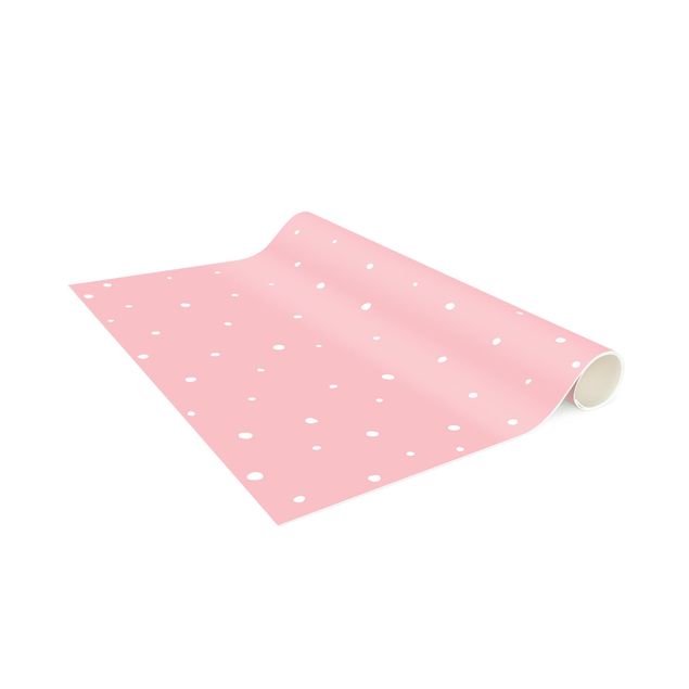 modern matta vardagsrum Drawn Little Dots On Pastel Pink