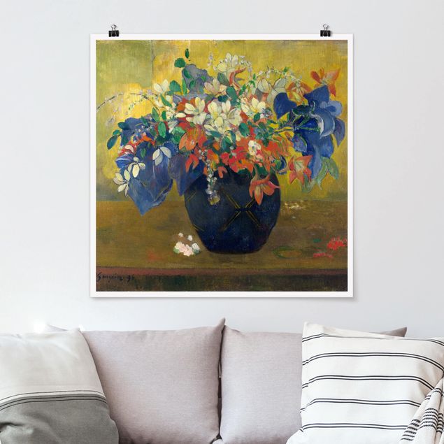 Konststilar Impressionism Paul Gauguin - Flowers in a Vase