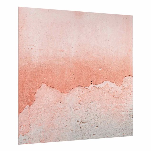 glasskiva kök Pink Concrete In Shabby Look