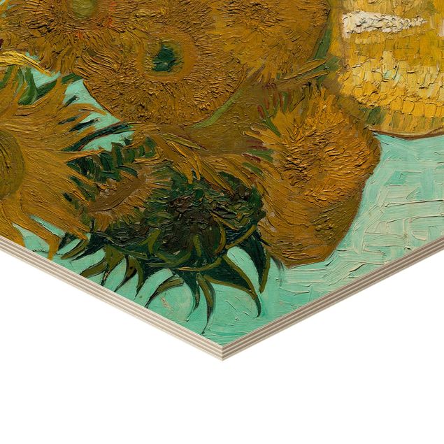 Trätavlor blommor  Vincent van Gogh - Sunflowers