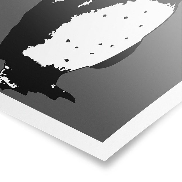Tavlor svart och vitt No.TA5 Penguin