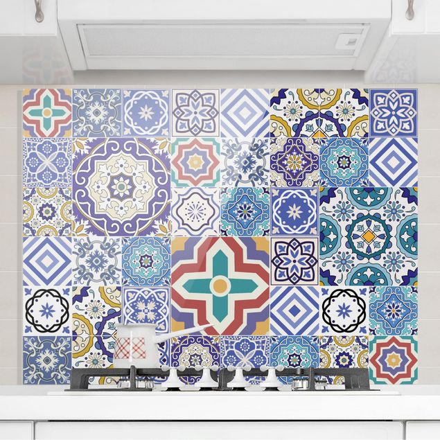 Kök dekoration Mirror Tiles - Elaborate Portuguese Tiles