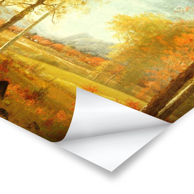 Tavlor landskap Albert Bierstadt - Autumn In Oneida County, New York
