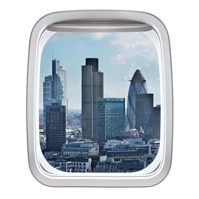 Kök dekoration Aircraft Window London Skyline