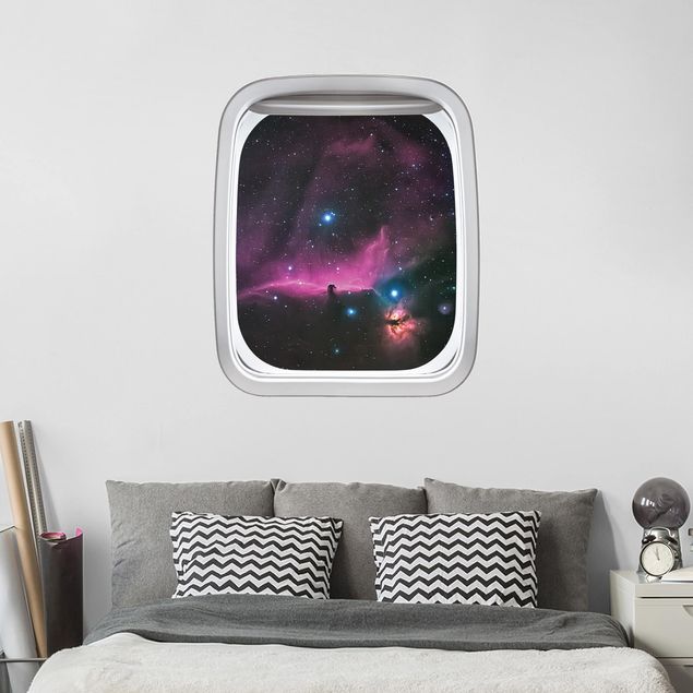 Wallstickers rymden Aircraft Window Orion Nebula