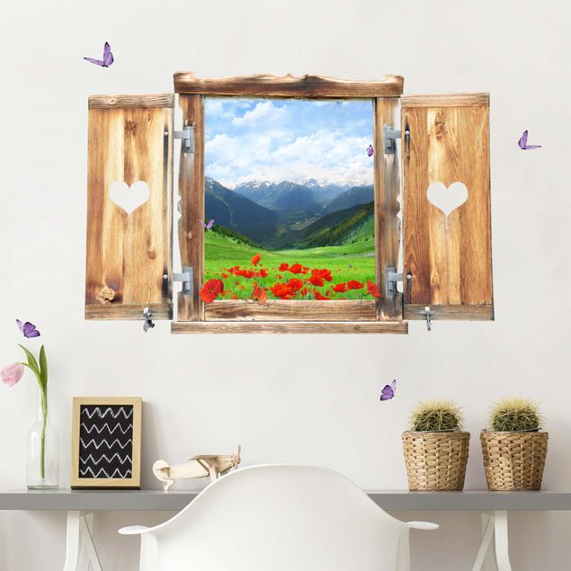 Kök dekoration Window With Heart Alpine Meadow